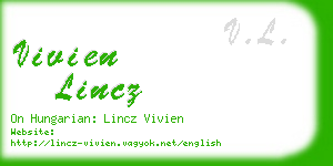 vivien lincz business card